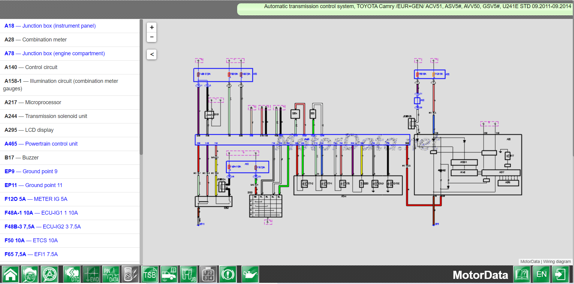 MotorData Automotive Electrics Capabilities