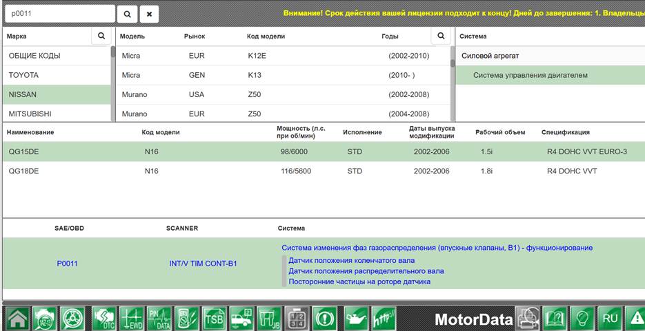 P0011 / P0014 и коды CVTC: особая история для Nissan QR25DE